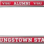 Youngstown State University Alumni Logo Full Size Standard License Plate Metal Frame