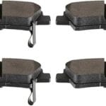 cciyu D1544 Rear Semi-Metallic Disc Brake Pads Kit For Hyundai Accent Elantra Elantra Coupe For Kia Optima Rio 4PCS