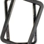 JR Products 11021 Deluxe RV Entry Door Window Frame Set – Black (3)