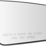 TRQ Heated Passenger Side Mirror Glass with Backing Plate, Convex, Compatible with 2018-2023 Chevrolet Equinox, GMC Terrain, GM1325151 23406427