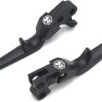 HTTMT- Black Skull Brake Clutch Levers Compatible with 96-03 XL 96-12 Softail 96-07 Touring