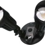 LED Black 2-Light Bullet Flood Light- 3000K Adjustable Dual Head Hardwired Outdoor Security Light, Waterproof Spot Light for Yard, Patio, Garden, Garage, Landscape & Exterior Walls