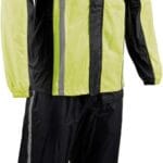 Milwaukee Leather MPM9510 Men’s Black Water-Resistant Motorcycle Rain Suit with Hi Vis Reflective Tape