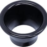 Turbo Horn, 2.6in CNC Aluminum Velocity Stack Adapter, Cold Air Intake for Car Modification (Black)