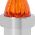 GG Grand General 94760 Amber Chrome Aluminium Cap & Amber Watermelon Lens for 1 Inch Bumper Guide