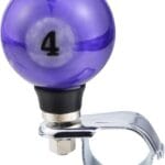 Abfer 4 Ball Steering Wheel Suicide Spinner Knob for Purple Car Turning Asisting Wheel Handle Brody Knobs Fit Most Vehicles Trucks