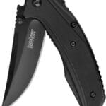 Kershaw Olive Outright Folding Pocket Knife, 3 inch 8Cr13MoV Stainless Steel Blade, Pocketclip