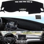 TUCAREST Dash Cover Fit for 2018 2019 2020 2021 2022 Ho-nda Accord Nonslip Car Dash Board Mat Sunshade No-Glare and Slip Pad Carpet Sunshield Protector (Without HUD) Flannel Black