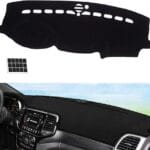 TUCAREST Dash Cover Fit for 2011-2020 Je-ep Grand Cherokee Nonslip Dash Cover Board Mat Sunshade No-Glare and Slip Pad Carpet Sunshield (Not Cherokee/Grand Cherokee L) Flannel Black