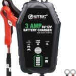3-Amp Car Battery Charger, 6V and 12V Smart Fully Automatic Battery Charger Maintainer, Trickle Charger, Battery Desulfator for Car,Motorcycle, Boat..Lead Acid Lithium LiFePO4 Batteries