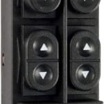 Blue Oval Industries 1987-1993 Mustang Convertible Driver’s Side Black Plastic Push Button Manual Power Window Switch Assembly