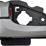 PT Auto Warehouse HY-2504R-LH – Interior Inside Door Handle, Black Housing Silver Lever/Knob – Left Driver Side, Replaces 826102S020SAS