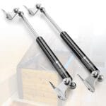 17Inch 45Lbs/200N Gas Spring Struts Shocks Lift Supports for Tool Box Lid Cabinet Trap Door Floor Hatch Boat Hatch Trash Bin Outdoor Bench Storage 2pcs by IAQWE