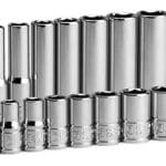 Capri Tools 1/4 in. Drive 6-Point Socket Set (Shallow & Deep Set / 4-15 mm)