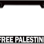Makoroni – Free Palestine Muslim Islamic Bl Steel Auto SUV License Plate Frame Tag Holder