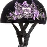Daytona Helmets Half Skull Cap Motorcycle Helmet – DOT Approved [Graphics]…