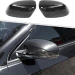 Jimen Compatible with Jeep Cherokee 2014-2023 / Jeep Compass 2017-2023, Side Door Rearview Mirror Cover Trim (Carbon Fiber)