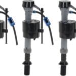 Fluidmaster 400A133 Premium Filling Valve Universal High Performance Toilet Fill Valve – 3 Pack