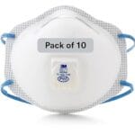 3M Particulate Respirator 8271, P95, Pack of 10, NIOSH APPROVED, Cool Flow Exhalation Valve, Braided Headband, Adjustable M-noseclip, Disposable General Purpose for Dust and other Particles
