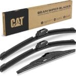 CAT C2.0 Wiper Blades (3-Pack), Front or Rear Wiper Blades for Cars SUVs Trucks, Direct OEM Replacement, Heavy Duty Streak-Free All Seasons Silent Crystal Clear Easy Installation – 22