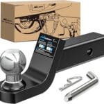 Nilight Fusion Trailer Hitch Mount w/Welded 1-7/8 Inch Trailer Ball & Hitch Pin, Fits 2 Inch Receiver, 5000 lbs 2