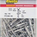 Surebonder FPC88A-100 1/4-inch Aluminum Long Rivets (100 per box)