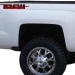 2 x Black/Red Matte Trail Boss Vinyl Decal for Truck Bed