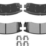 AUTOMUTO 4PCS Rear Ceramic Brake Pads Set D714 For Buick LeSabre Park Avenue For Cadillac Allante For Chevrolet Lumina For Oldsmobile Aurora For Pontiac Bonneville For Saturn SC SC1 SL