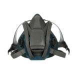 3M Rugged Comfort Quick Latch Half Facepiece Reusable Respirator 6501QL, NIOSH, Cool Flow Exhalation Valve, Bayonet Connection, Silicone Face Seal, Gases, Vapors, Dust, Maintenance, Construction, S