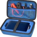 Case for Halo Bolt 58830/57720/ Air 58830/ ACDC Max 55500 mWh/Air + Portable Emergency Power Kit, Storage Holder for Air Nozzles, Extra Accessory, Car Jump Starter, and Charger- Blue (Box Only)