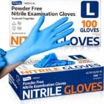 Medical Soft Max™ Nitrile Exam Gloves, 100 Count Latex-Free Powder-Free Non-Sterile Food Safe Disposable Glove, Blue