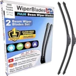 WiperBladesUSA Wiper Blades Set w/ 1yr warranty compatible with Toyota Tundra 2006 Wipers (Set of 2) Pulse Wipers