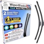 WiperBladesUSA Wiper Blades Set w/ 1yr warranty compatible with Toyota Yaris iA 2017 Wipers (Set of 2) Pulse Wipers