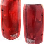 Evan Fischer Driver and Passenger Side Tail Light Set Compatible With 1990-1996 Ford F-150, Fits 1990-1997 Ford F-250 and F-350, 1990-1996 Bronco