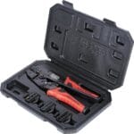 Klein Tools 3000CRKIT Ratchet Crimping Tool Set, (4) Interchangeable Dies for Heat Shrink, Non-Insulated, Insulated and Ferrule Terminal Connectors