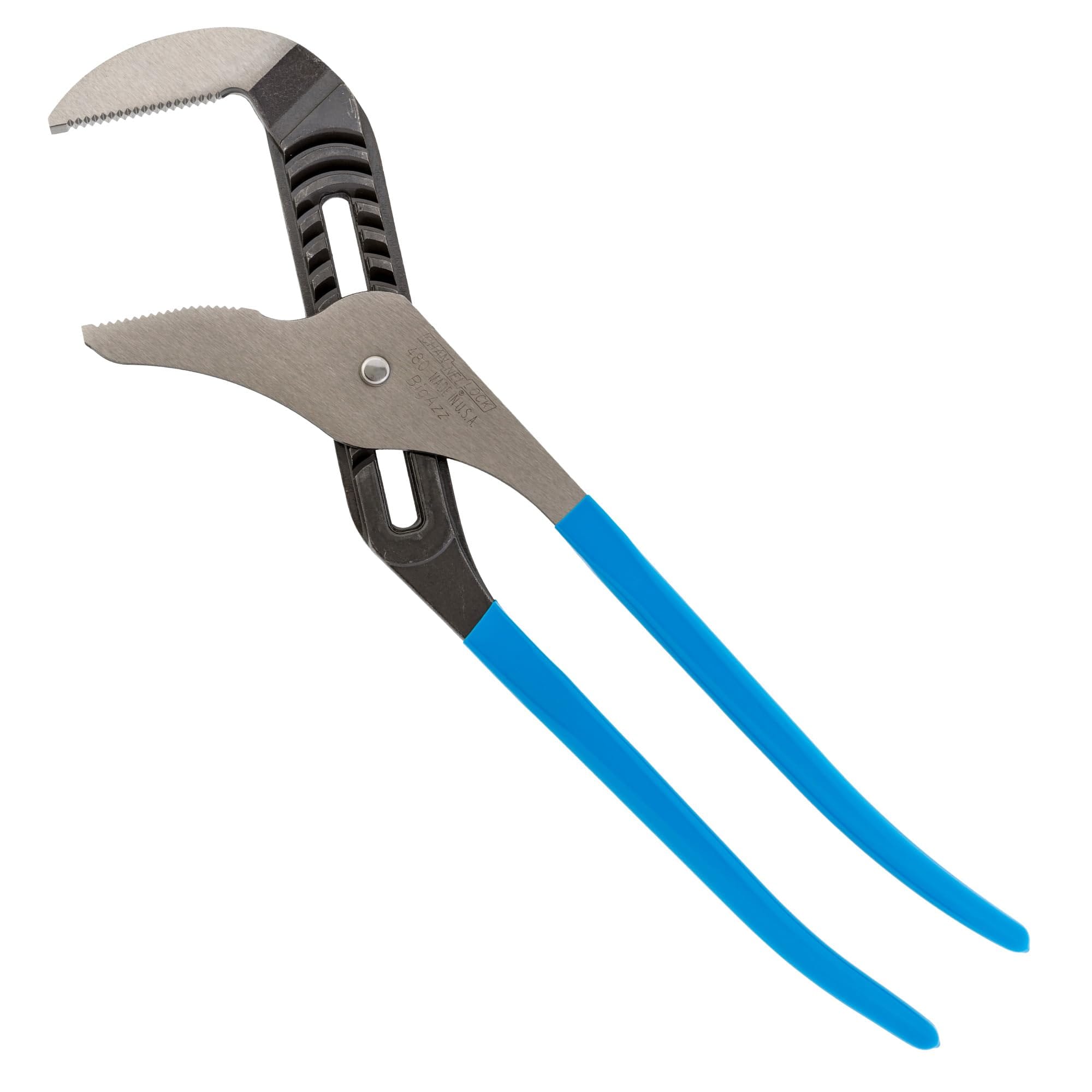 Channellock Tongue and Groove Pliers 480 BIGAZZ - Straight Jaw, 90° Teeth, Forged Steel - 20.25 in, 5.5 in Jaw