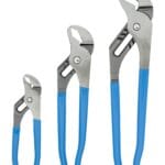 Channellock VJ-3 Tongue and Groove Plier Set,Dipped,3Pcs. Blue, 6.5″, 9.5″, 12″