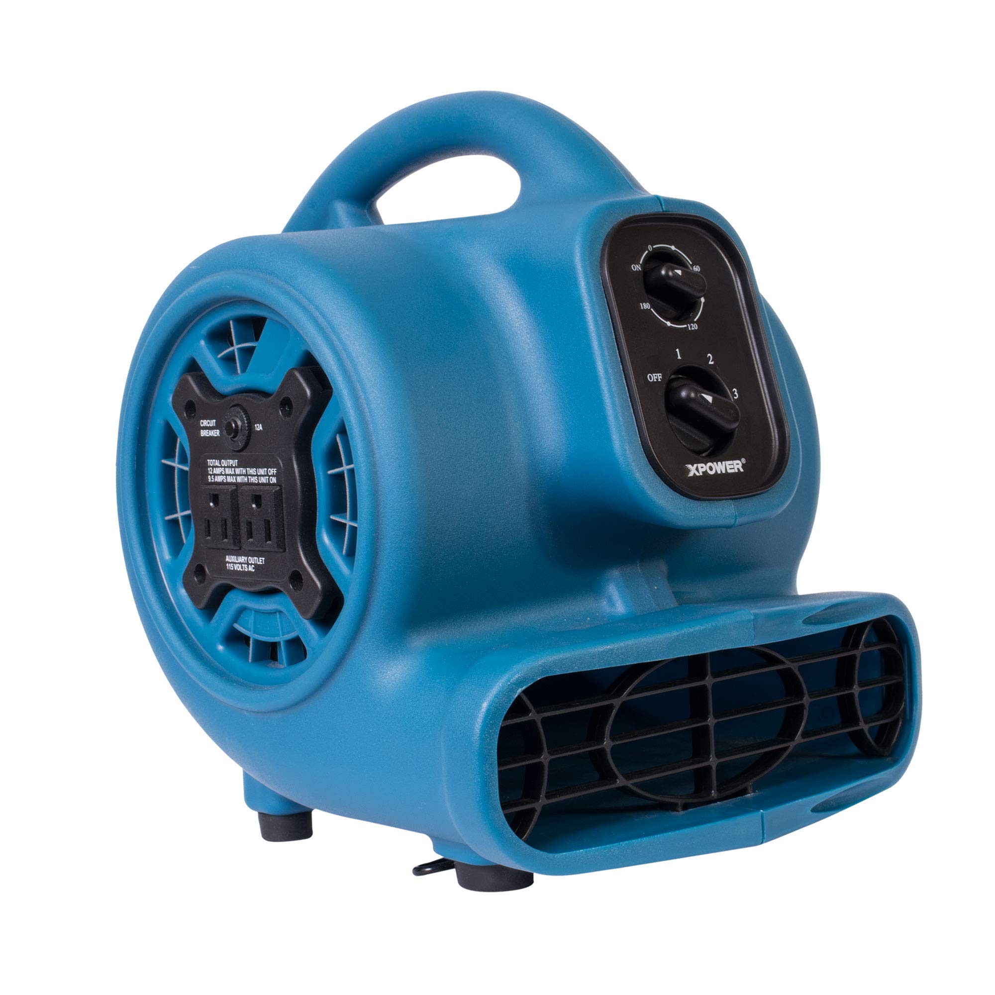 Version 1.0.0 XPOWER P-230AT Mini Mighty 1/4 HP 925 CFM Centrifugal Air Mover, Carpet Dryer, Floor Fan, Blower, Stackable, Daisy Chain, for Water Damage Restoration, Janitorial, Plumbing, Home Use - Image 1