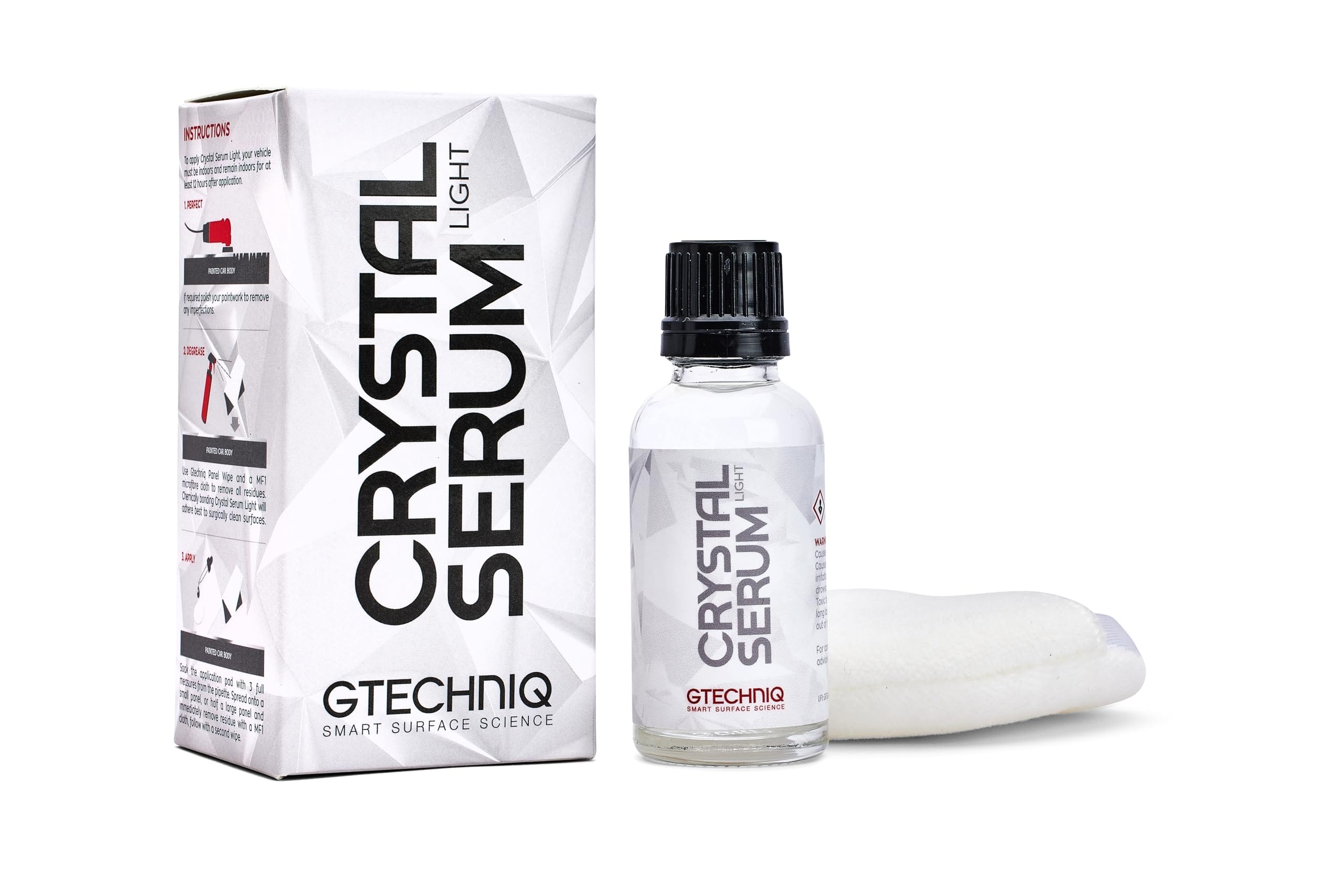Version 1.0.0 Gtechniq Crystal Serum Light Ceramic Coating for Cars 30ml | Up to 5 Years Protection, High Gloss Shine, Swirl and Chemical Resistance - Image 1
