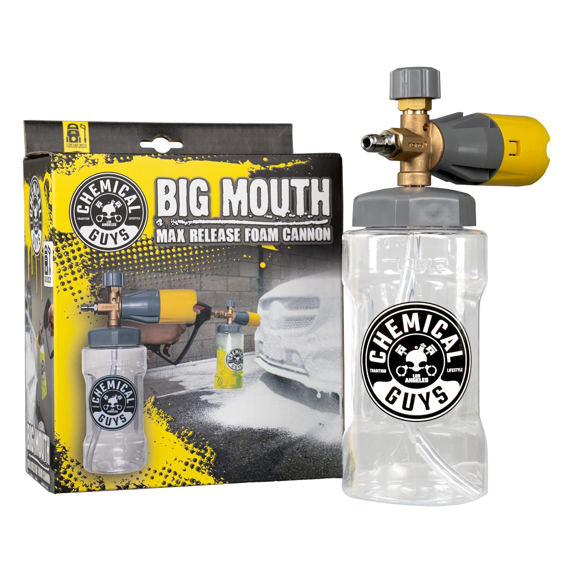 Version 1.0.0 Chemical Guys Big Mouth Max Release Foam Cannon - Foam Cannon for Pressure Washer for Car Wash, Home Cleaning, and Boat Wash with 34 oz Bottle - Image 1