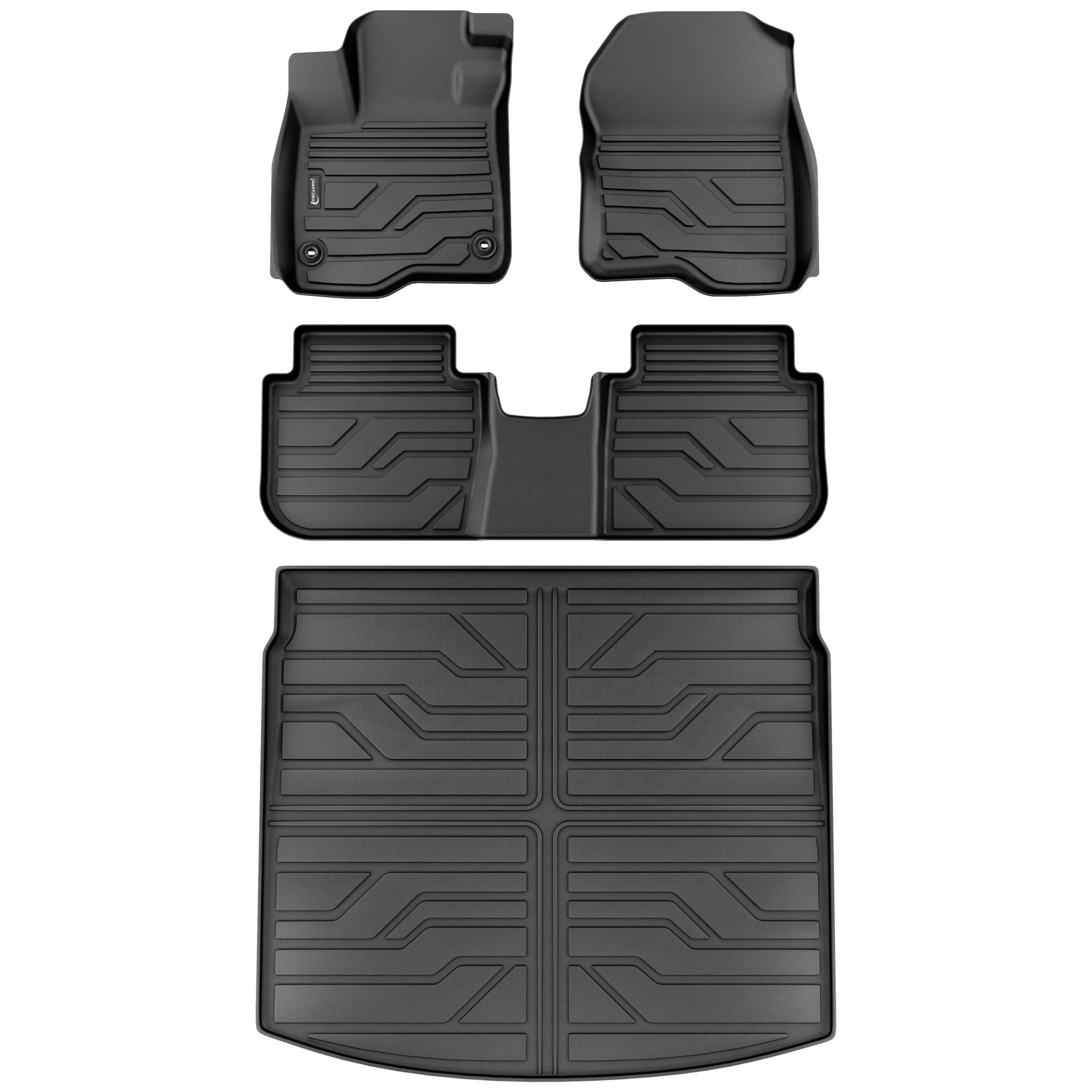 Version 1.0.0 KARPAL Floor Mats for Honda CRV 2023 2024 2025 2026 (Include Hybrid), All Weather Protection TPE Floor Liners Accessories Car Mats, Front & 2nd Row & Trunk Mat (Upper Position) - Image 1