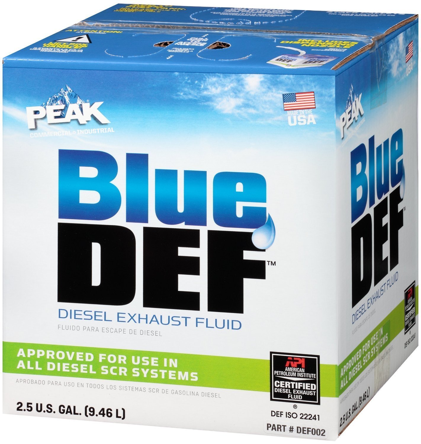 Version 1.0.0 Blue Def DEF002-4PK Diesel Exhaust Fluid, 2.5 Gallon, 4 Pack - Image 1