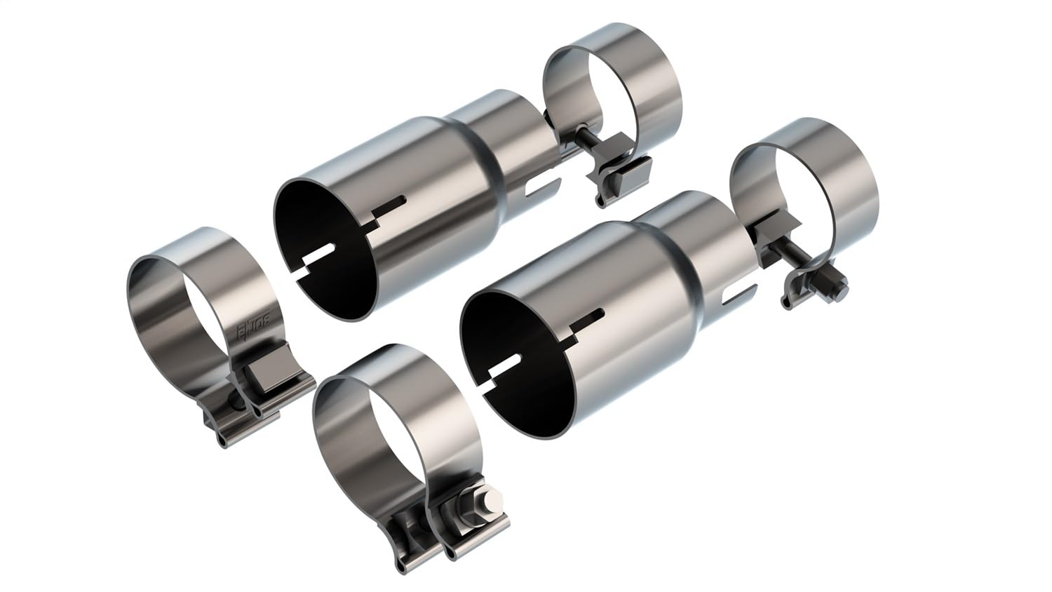 Version 1.0.0 BORLA 60722 Perf. Exhaust Adapter Kit 2021-2023 Ford Mustang Mach 1 5.0L V8 Automatic Transmission/Manual Transmission. Adapter Kit Needed To Use 140837, 140837BC, 140837CF On Mach 1 Applications. - Image 1