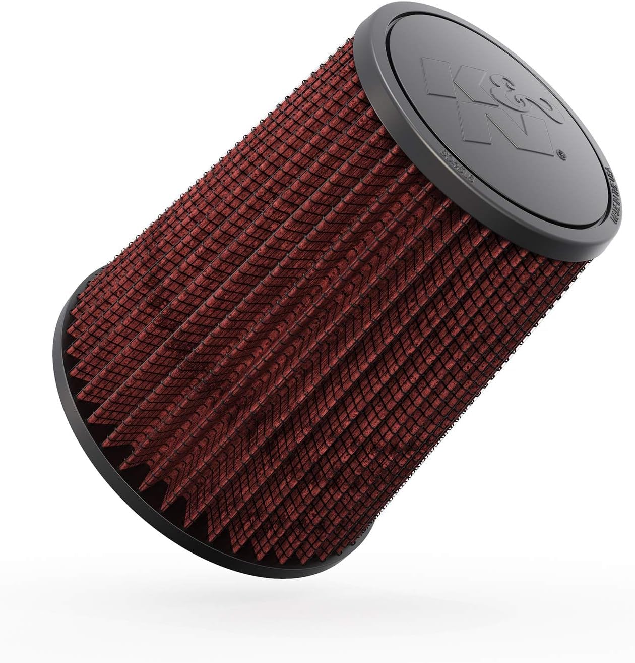 Version 1.0.0 K&N High-Flow Original Lifetime Universal Clamp-On Air Filter: High Performance, Premium, Washable: Flange Diameter: 4 In, Filter Height: 7 In, Flange Length: 0.625 In, Shape: Round Tapered, RF-1015 - Image 1