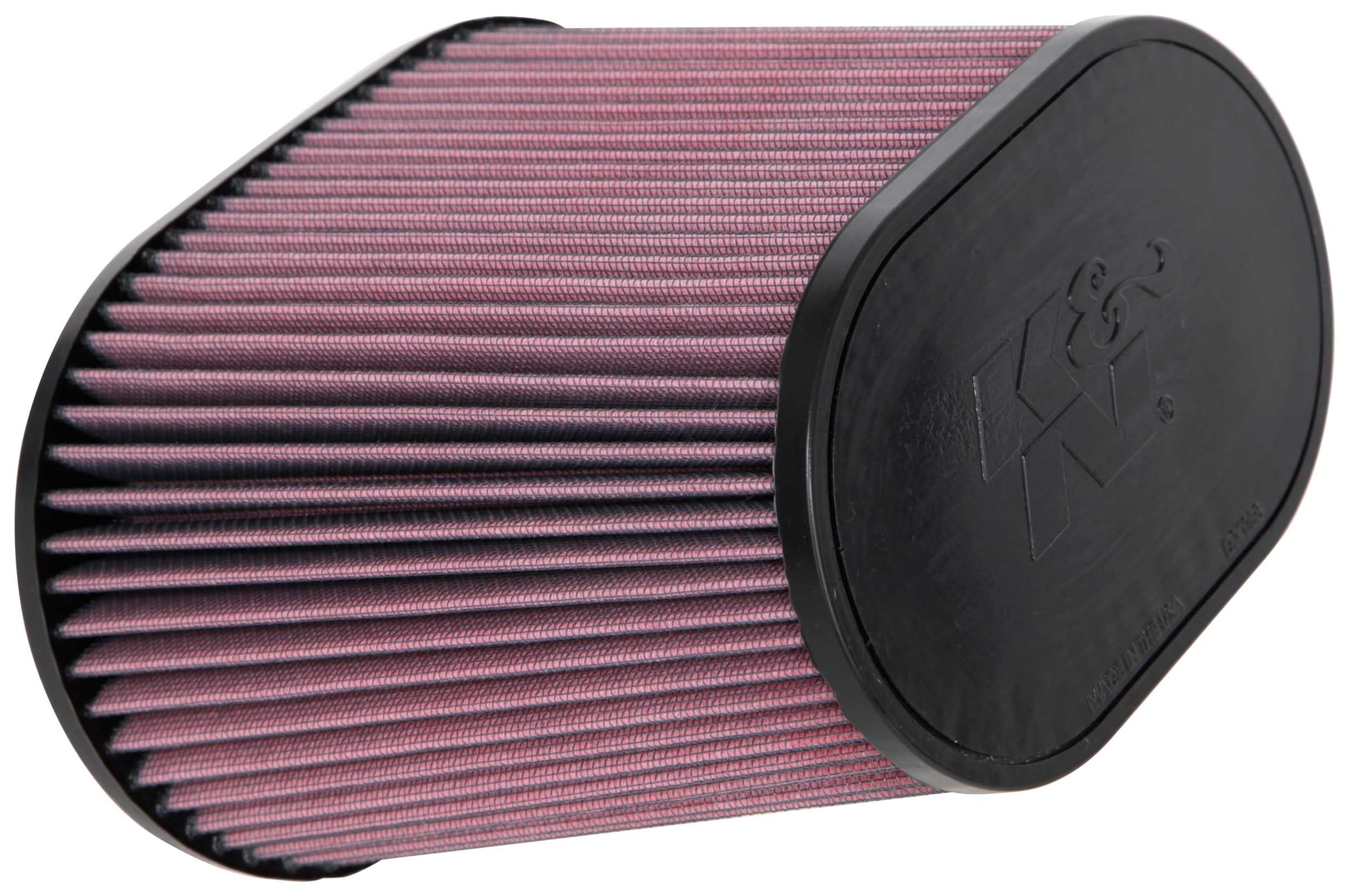 Version 1.0.0 K&N High-Flow Original Lifetime Universal Clamp-On Air Filter: High Performance, Premium, Washable: Flange Diameter: 4 In, Filter Height: 7.5 In, Flange Length: 1.5 In, Shape: Oval Tapered, RE-1040 - Image 1