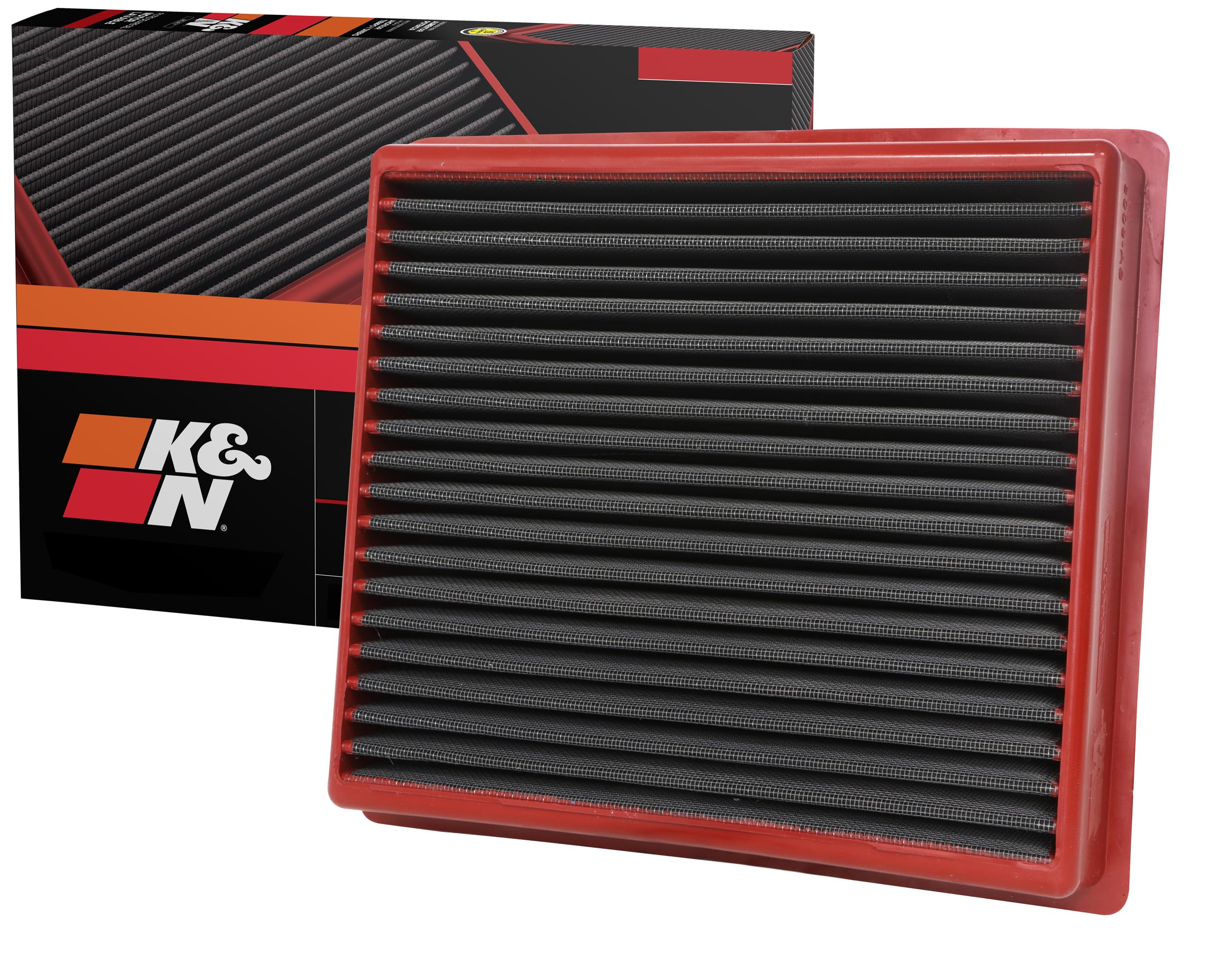 Version 1.0.0 K&N Dryflow Lifetime Engine Air Filter: High Performance, Dry Synthetic, Washable, Premium, Replacement Filter: Compatible with 2013-2019 Dodge Ram Truck L6 DSL/V8 FI (2500, 3500, 4500, 5500), SA-5005 - Image 1