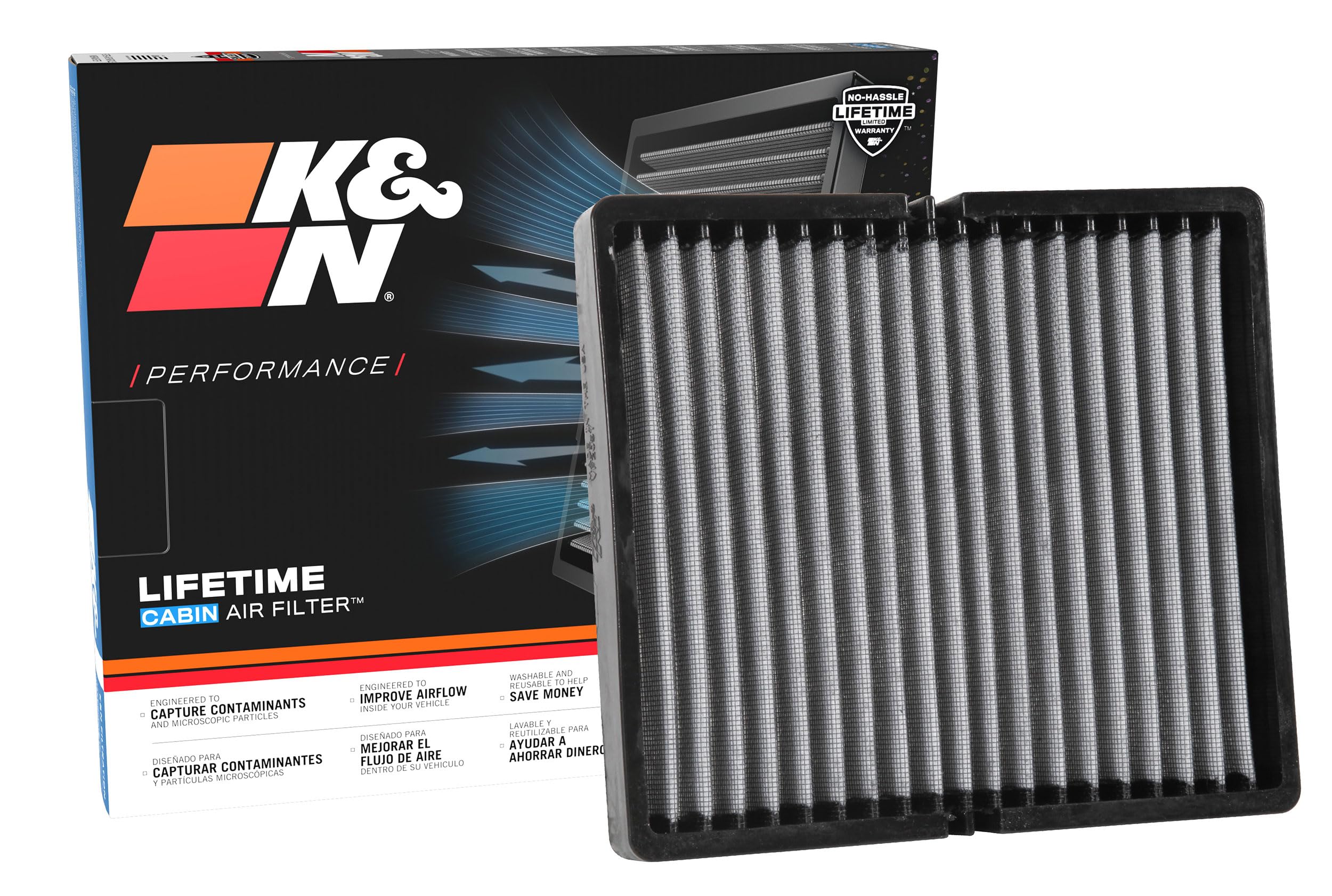 Version 1.0.0 K&N LIFETIME Cabin Air Filter: Premium, Washable, Clean Air for your Cabin: Compatible with 2001-2024 Lexus/Nissan: (See Product Description for Select Models) VF2057 - Image 1