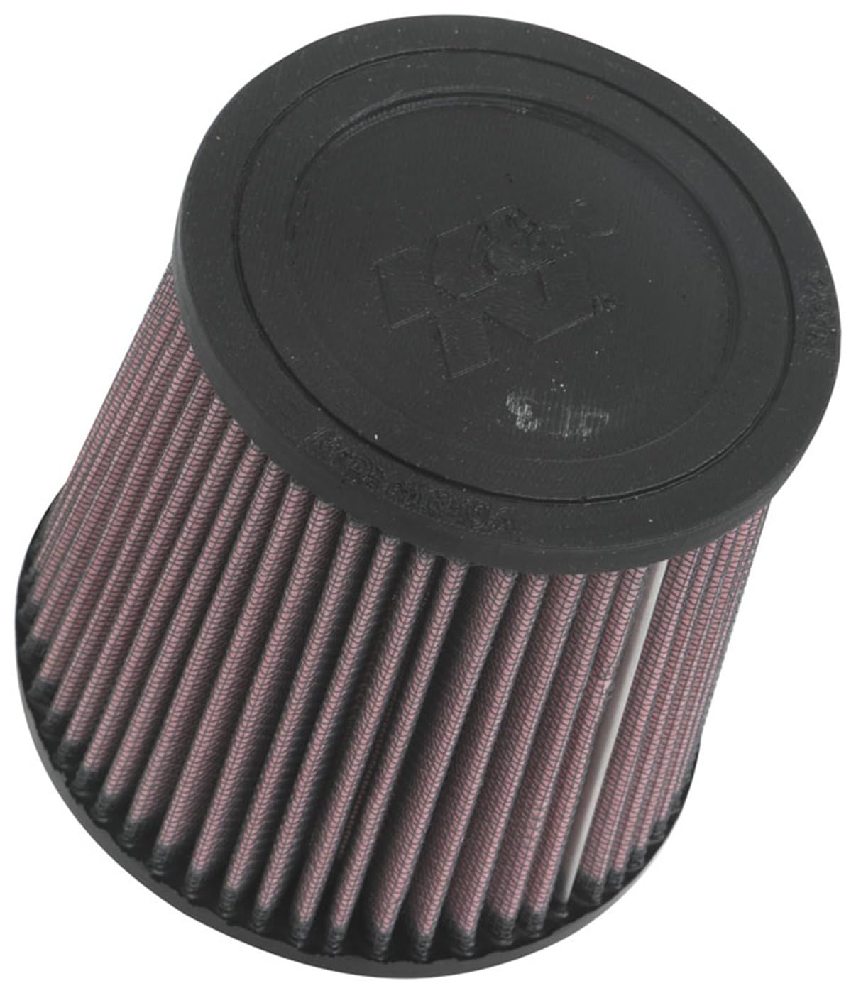 Version 1.0.0 K&N High-Flow Original Lifetime Universal Clamp-On Air Filter: High Performance, Premium, Washable: Flange Diameter: 4 In, Filter Height: 5 In, Flange Length: 0.625 In, Shape: Round Tapered, RU-3600 - Image 1