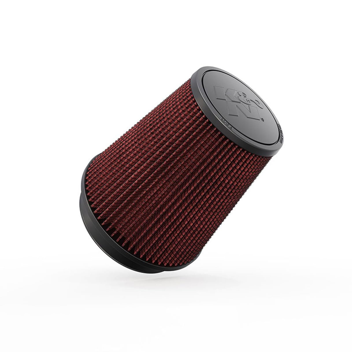 Version 1.0.0 K&N High-Flow Original Lifetime Universal Clamp-On Air Filter: High Performance, Premium, Washable: Flange Diameter: 5 In, Filter Height: 7 In, Flange Length: 1 In, Shape: Round Tapered, RU-2800 - Image 1